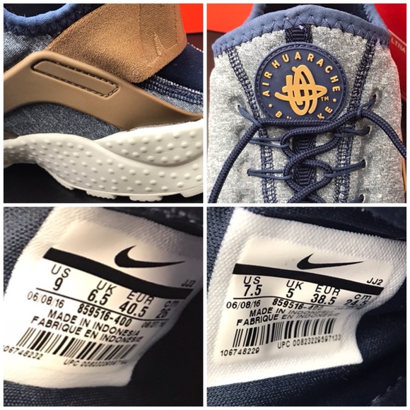 NWT Nike Air Huarache Run Ultra Midnight Navy WMNS - Picture 7 of 7